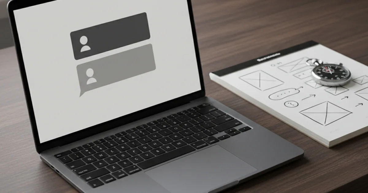 A laptop screen showing an AI answer with small numbered citation markers and a sources panel beside it