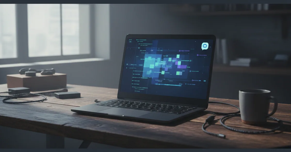 A dark workbench showing a sketch of an agent loop diagram with arrows from execution to evaluation to skill creation to refined execution